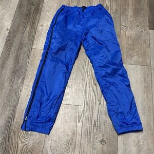 VINTAGE Patagonia Pants Men large Blue Rain Windbreaker Full Zip fleece lined